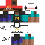 Minecraft skin texture, 64x64 pixels