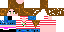 Minecraft skin texture, 64x32 legacy pixels