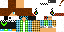 Minecraft skin texture, 64x32 legacy pixels