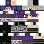 Minecraft skin texture, 64x64 pixels