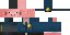 Minecraft skin texture, 64x32 legacy pixels