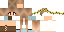 Minecraft skin texture, 64x32 legacy pixels