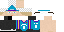 Minecraft skin texture, 64x32 legacy pixels