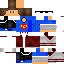 Minecraft skin texture, 64x64 pixels