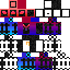 Minecraft skin texture, 64x64 pixels