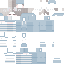 Blue Minecraft skin texture, 64x64 pixels