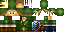 Minecraft skin texture, 64x32 legacy pixels