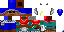 Minecraft skin texture, 64x32 legacy pixels