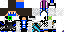 Minecraft skin texture, 64x32 legacy pixels