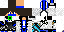 Minecraft skin texture, 64x32 legacy pixels