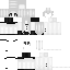 White Minecraft skin texture, 64x64 pixels