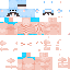 Minecraft skin texture, 64x64 pixels