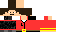 Minecraft skin texture, 64x32 legacy pixels