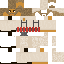 Minecraft skin texture, 64x64 pixels