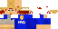 Minecraft skin texture, 64x32 legacy pixels