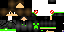 Minecraft skin texture, 64x32 legacy pixels