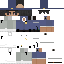 Minecraft skin texture, 64x64 pixels