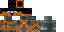 Minecraft skin texture, 64x32 legacy pixels