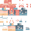 Minecraft skin texture, 64x64 pixels