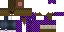 Minecraft skin texture, 64x32 legacy pixels