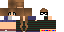 Minecraft skin texture, 64x32 legacy pixels