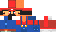 Minecraft skin texture, 64x32 legacy pixels