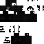 Black Minecraft skin texture, 64x64 pixels
