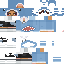 Minecraft skin texture, 64x64 pixels
