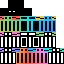 Minecraft skin texture, 64x64 pixels