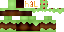 Minecraft skin texture, 64x32 legacy pixels
