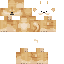 Orange Minecraft skin texture, 64x64 pixels