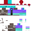 Minecraft skin texture, 64x64 pixels