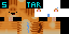 Minecraft skin texture, 64x32 legacy pixels