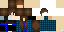 Minecraft skin texture, 64x32 legacy pixels