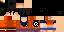 Minecraft skin texture, 64x32 legacy pixels