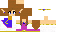 Minecraft skin texture, 64x32 legacy pixels