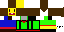 Minecraft skin texture, 64x32 legacy pixels