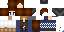 Minecraft skin texture, 64x32 legacy pixels