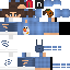 Minecraft skin texture, 64x64 pixels