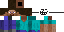 Minecraft skin texture, 64x32 legacy pixels