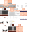 Minecraft skin texture, 64x64 pixels