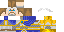 Minecraft skin texture, 64x32 legacy pixels
