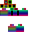 Minecraft skin texture, 64x64 pixels