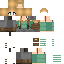 Minecraft skin texture, 64x64 pixels