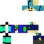 Minecraft skin texture, 64x64 pixels