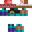 Minecraft skin texture, 64x64 pixels