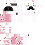 Pink Minecraft skin texture, 64x64 pixels