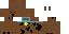 Minecraft skin texture, 64x32 legacy pixels