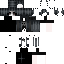 Gray Minecraft skin texture, 64x64 pixels