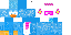 Minecraft skin texture, 64x32 legacy pixels